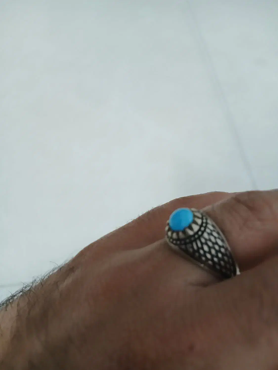 انگشتر نقره فیروزه نیشابور|جواهرات|مشهد, شیرودی|دیوار