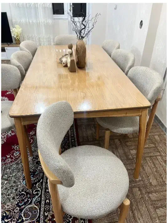 میز غذا خوری ۸ نفره باصندلی|میز و صندلی غذاخوری|سقز, |دیوار