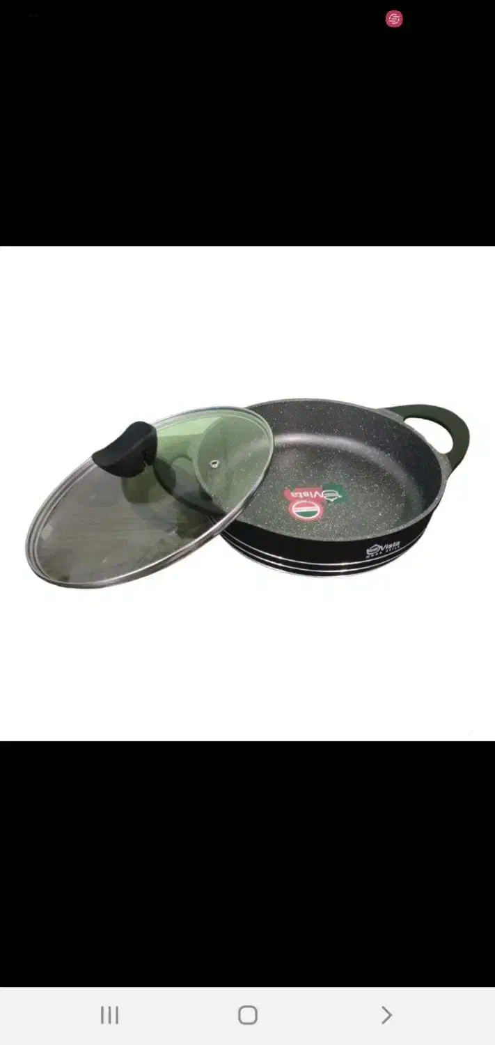 تابه دودسته چدنی ویستا سایز 36 پلمپ و نو|ظروف پختوپز|ری, علایین|دیوار