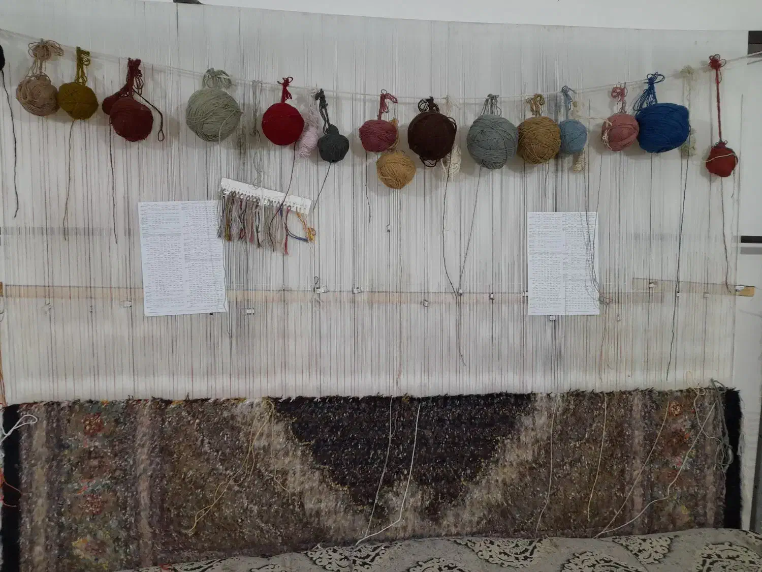 فرش دستبافت نیمه کاره بیجار خوی|فرش|اردبیل, |دیوار