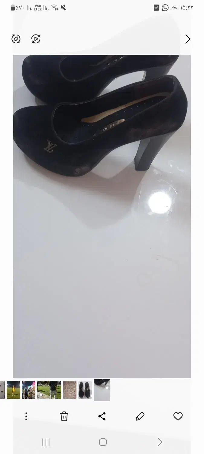 کفش قاب دار مشکی در حد نو|کیف، کفش، کمربند|جهرم, |دیوار