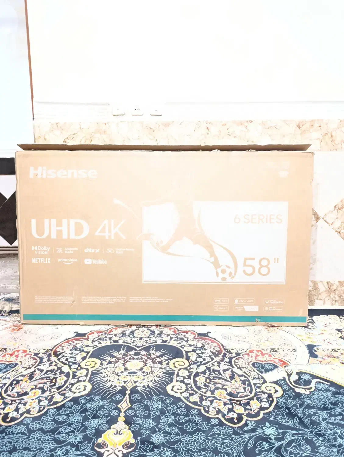 کارتن وتلویزیون سوخته|تلویزیون و پروژکتور|اهواز, کوی علوی|دیوار