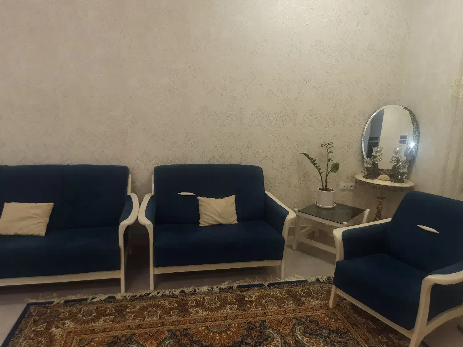 مبل ۷نفره به همراه میز و عسلی|مبلمان خانگی و میز عسلی|بندر کنگان, |دیوار