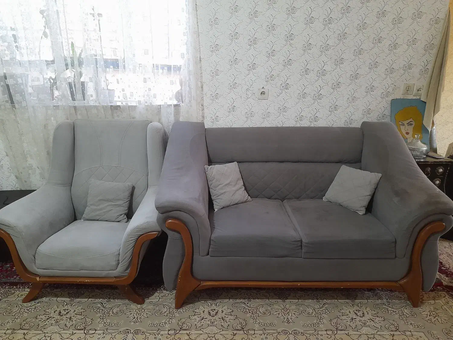 مبل هفت نفره|مبلمان خانگی و میز عسلی|اسفراین, |دیوار