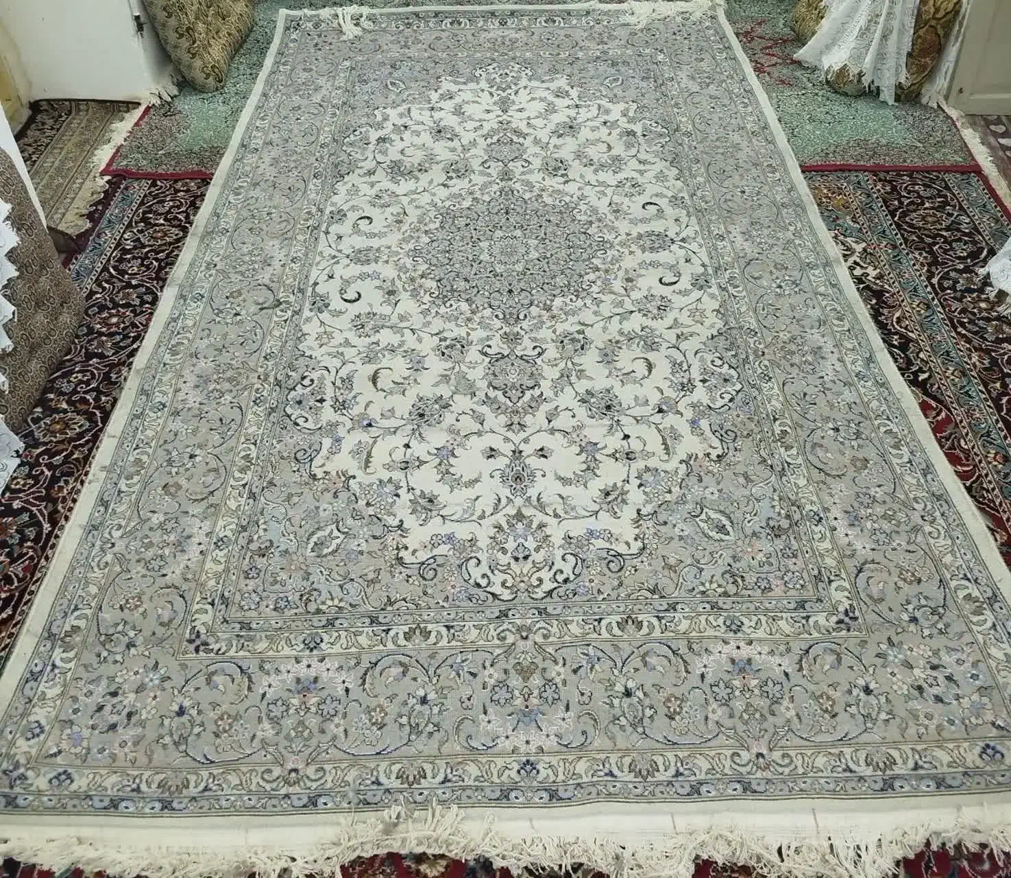 قالی دستباف|فرش|میبد, |دیوار