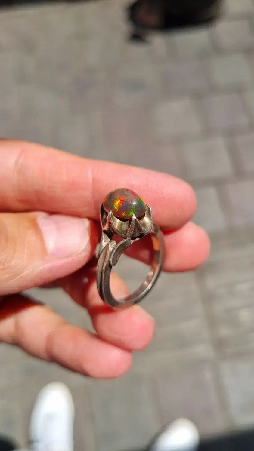 انگشتر اوپال اتیوپی|جواهرات|تهران, نازیآباد|دیوار