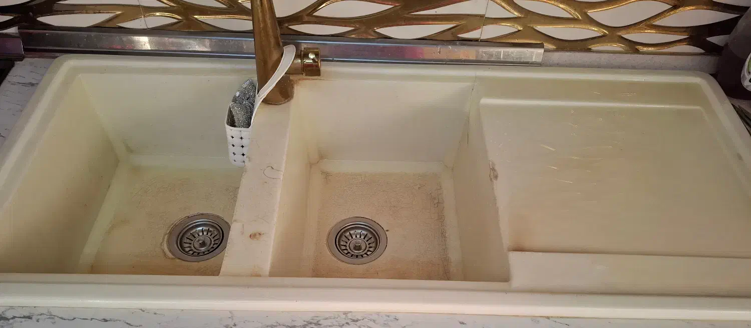 سینک گرانیتی|آب‌چکان و نظم‌دهنده ظروف|تهران, شهرآرا|دیوار