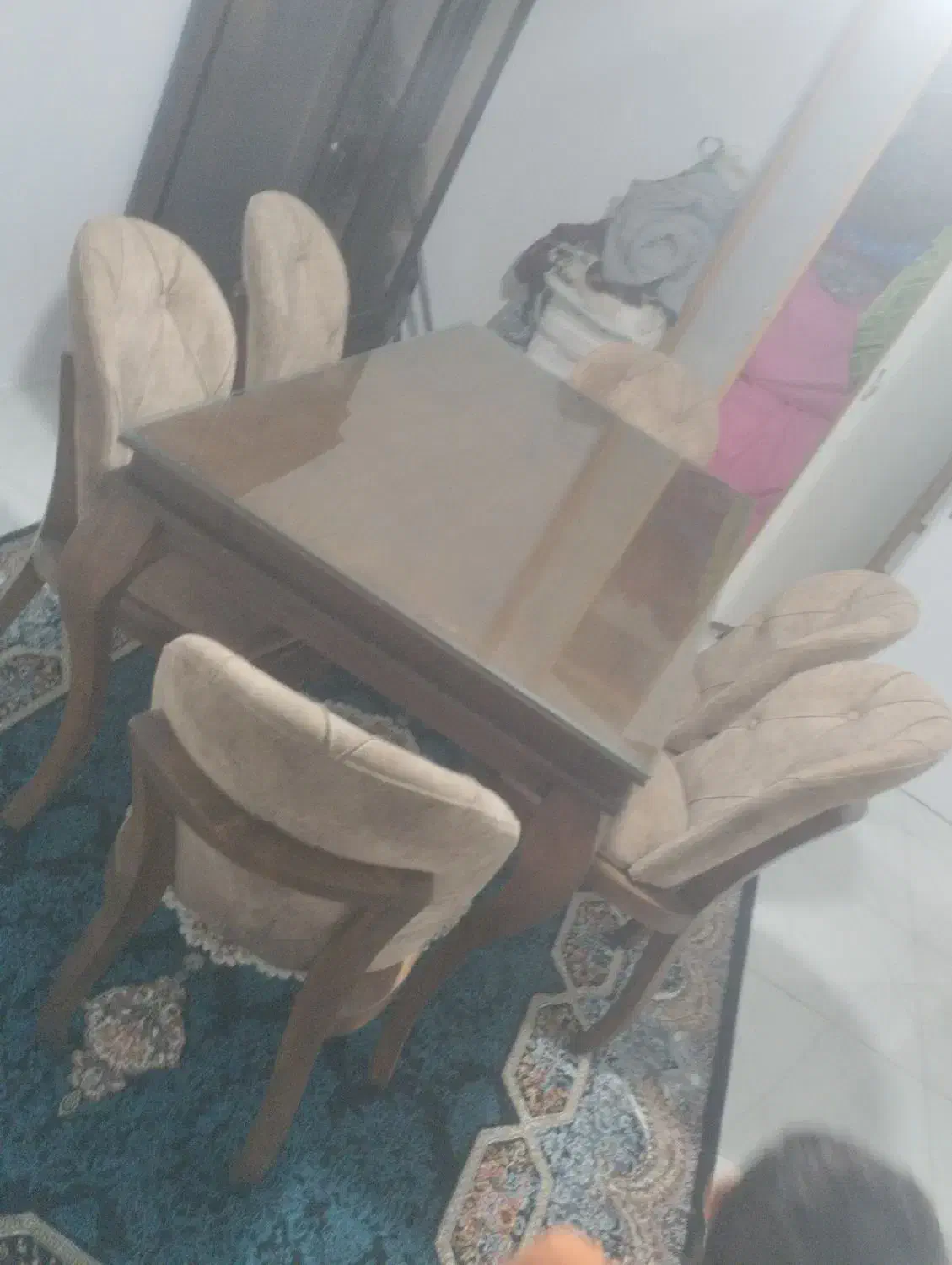 میز نهار خوری|میز و صندلی غذاخوری|قائم‌شهر, |دیوار