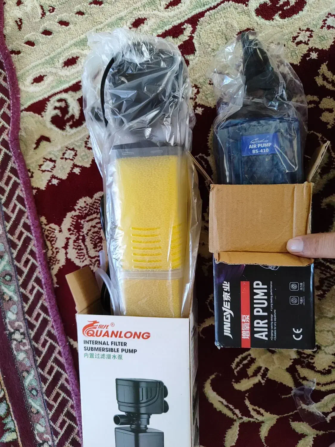 آکواریوم 180لیتر پمپ تصفیه پمپ هوا مهتابی ضد آب نو|ماهی|دامغان, |دیوار