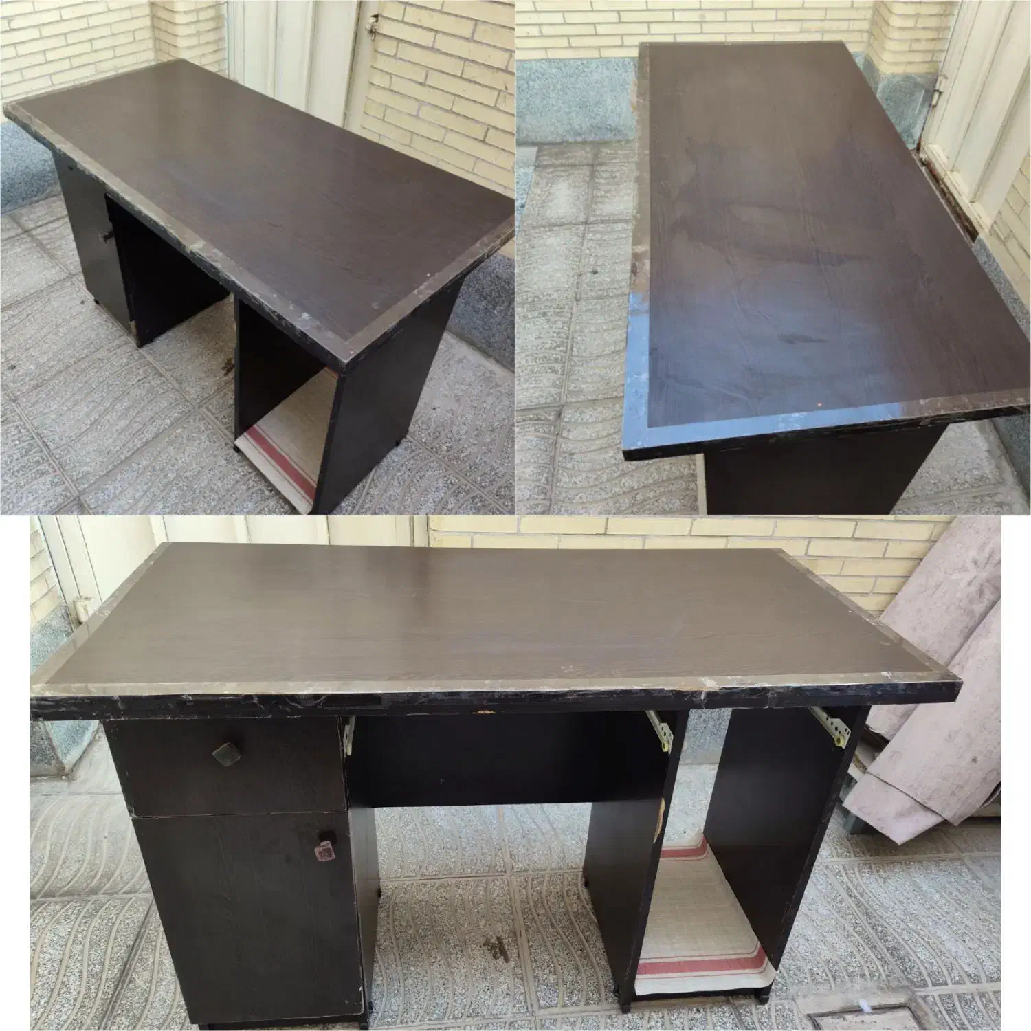 میز مطالعه تمیز و شیک|میز تحریر و کامپیوتر|یزد, |دیوار