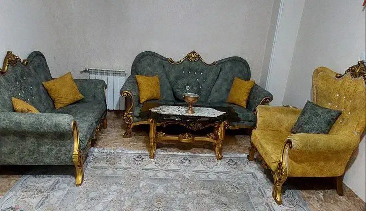 مبل به همراه جلو مبلی|مبلمان خانگی و میز عسلی|اسلامشهر, زرافشان|دیوار