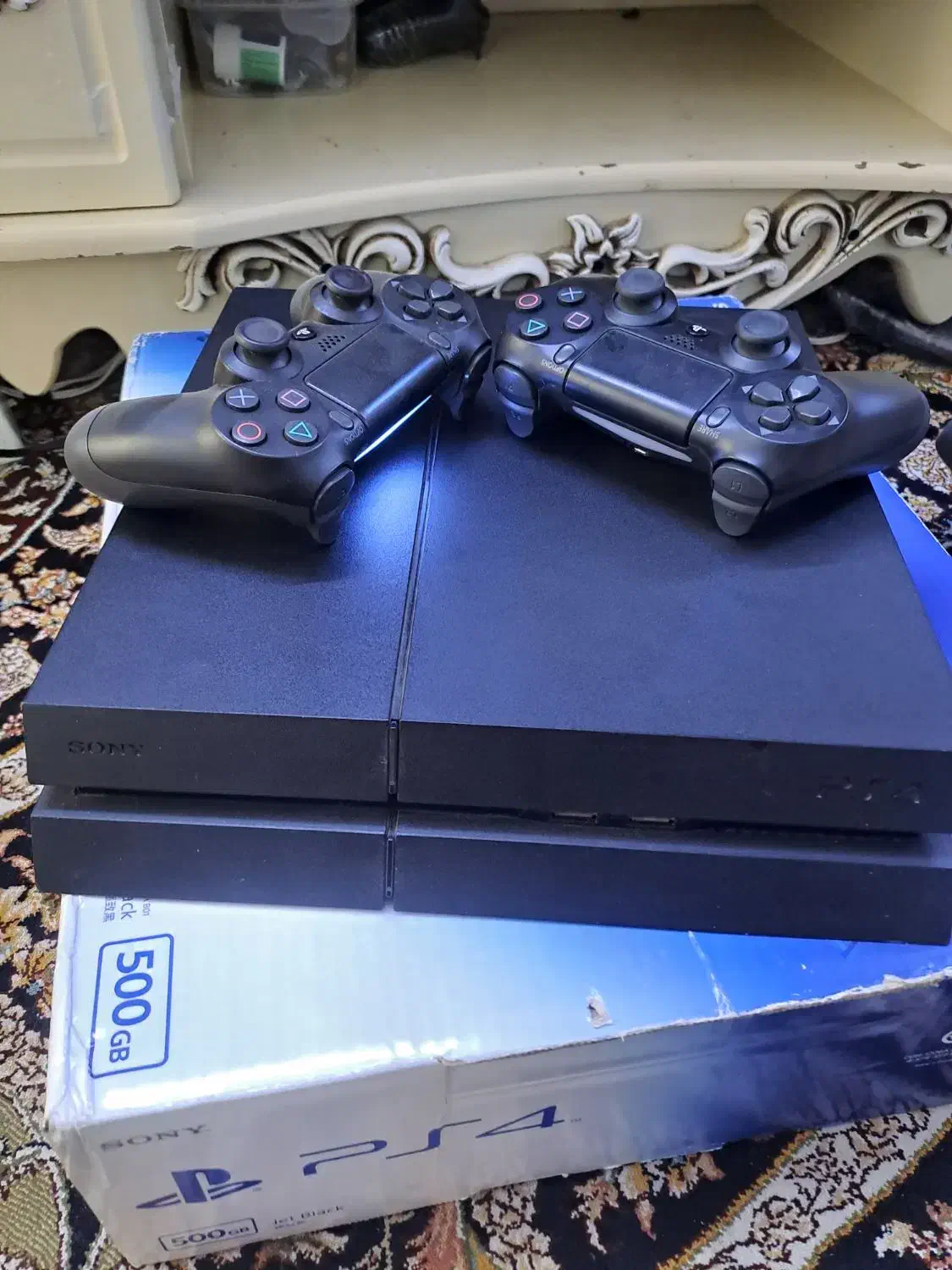 ps4 فت ۵۰۰گیگ کپی خور دو دسته|کنسول، بازی ویدئویی و آنلاین|تهران, خانی آباد نو شمالی|دیوار