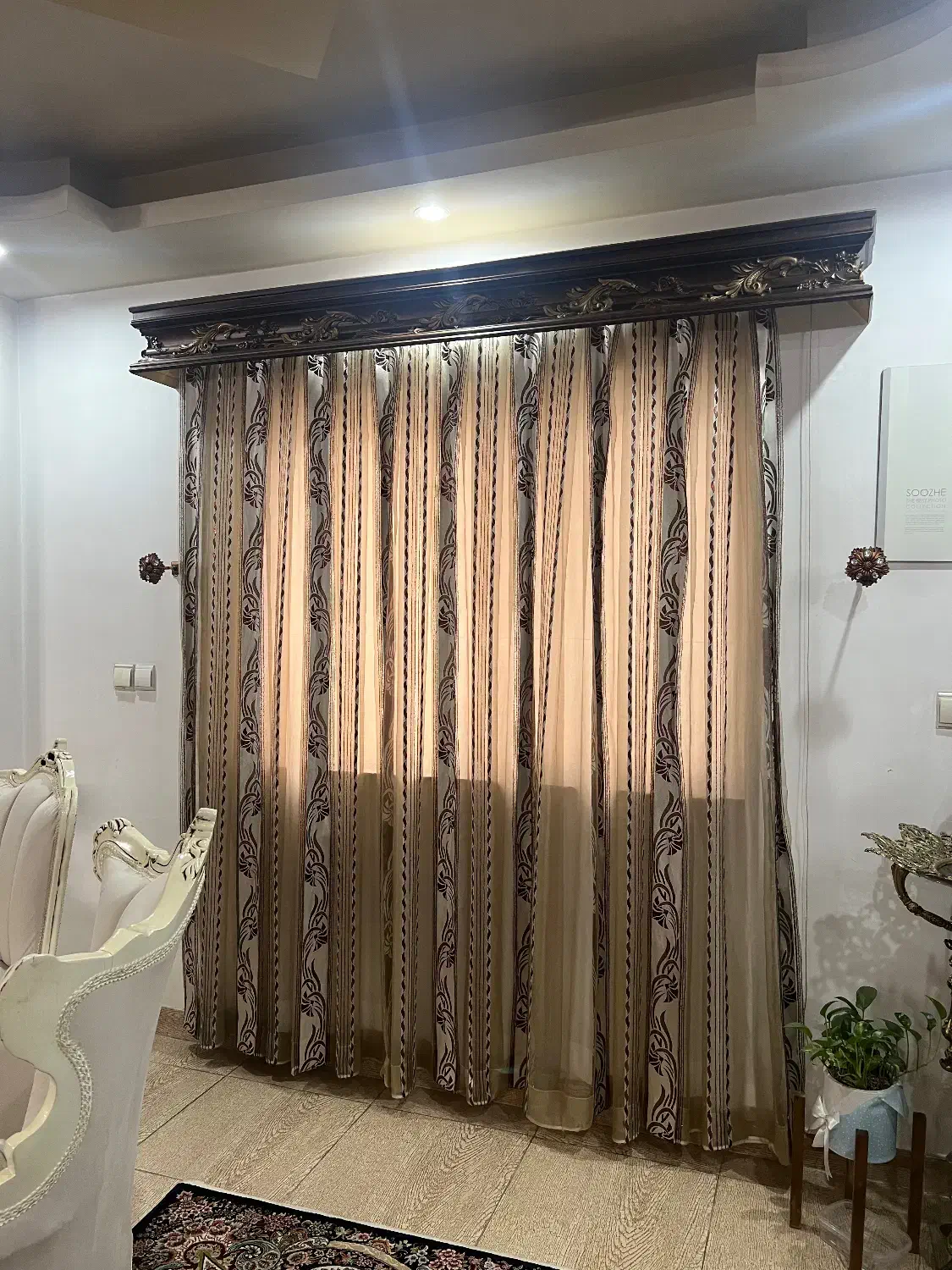 4 عدد پرده همراه با قاب|پرده، رانر، رومیزی|لنگرود, |دیوار