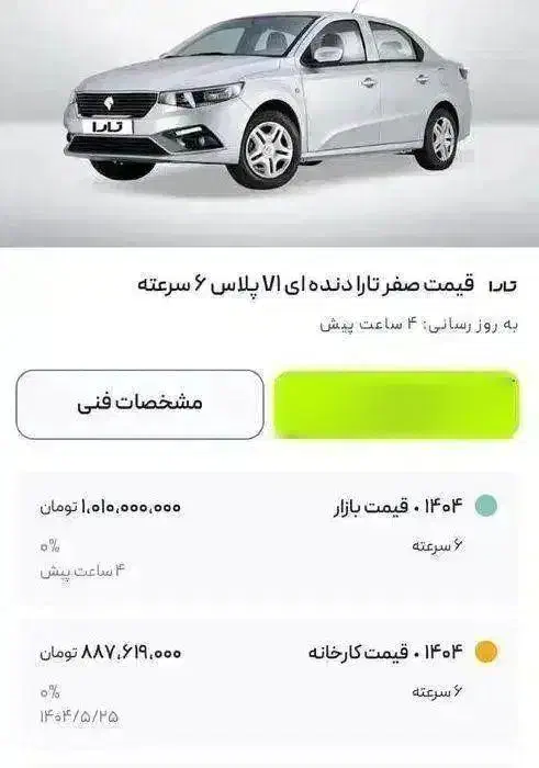 حواله تارا دنده ای ۳۰میایون|خودرو سواری و وانت|خرمشهر, |دیوار
