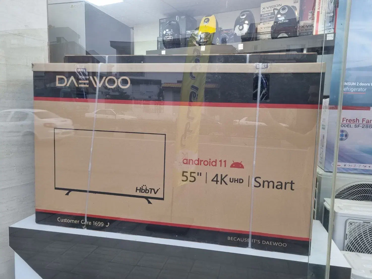 تلوزیون ۵۵ اینچ هوشمند دوو Daewoo|تلویزیون و پروژکتور|رشت, معلم|دیوار
