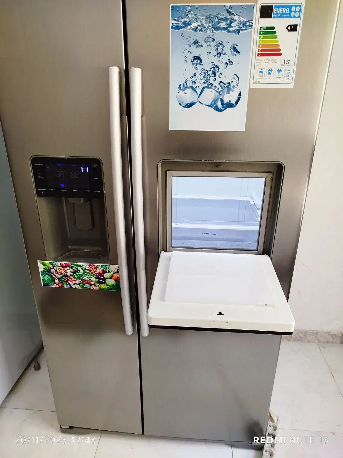 یخچال فریزر ساید بای ساید اسنوا در حد جهیزیه|یخچال و فریزر|مشهد, الهیه|دیوار