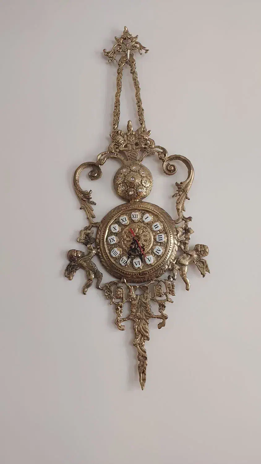 ساعت برنز فرشته سنگین وزن|ساعت دیواری و تزئینی|تبریز, |دیوار