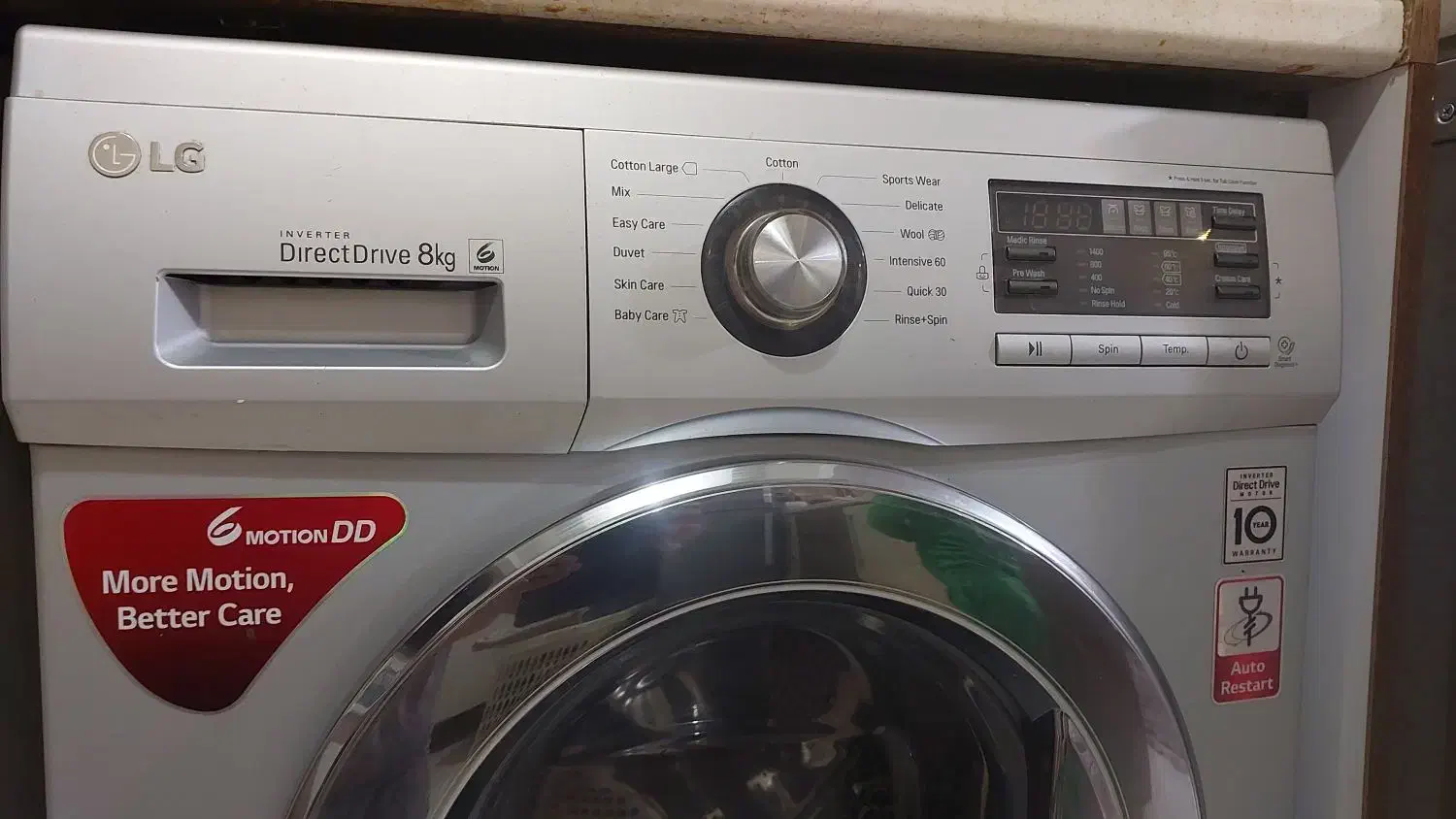 ماشین لباسشویی الجی8کیلویی|ماشین لباسشویی و خشک‌کن لباس|رودهن, |دیوار