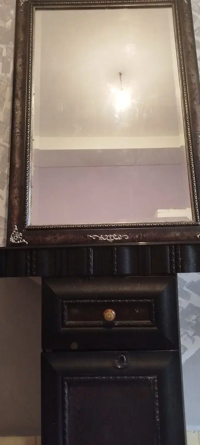 آینه و کنسول چوبی|بوفه، ویترین، کنسول|رشت, توشیبا|دیوار