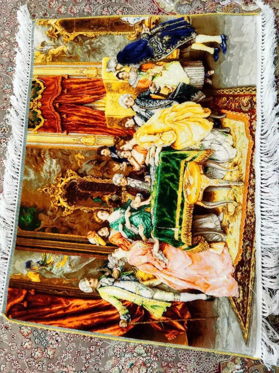 تابلوفرش دستبافت شناسنامه دار|تابلو فرش|کرمانشاه, |دیوار