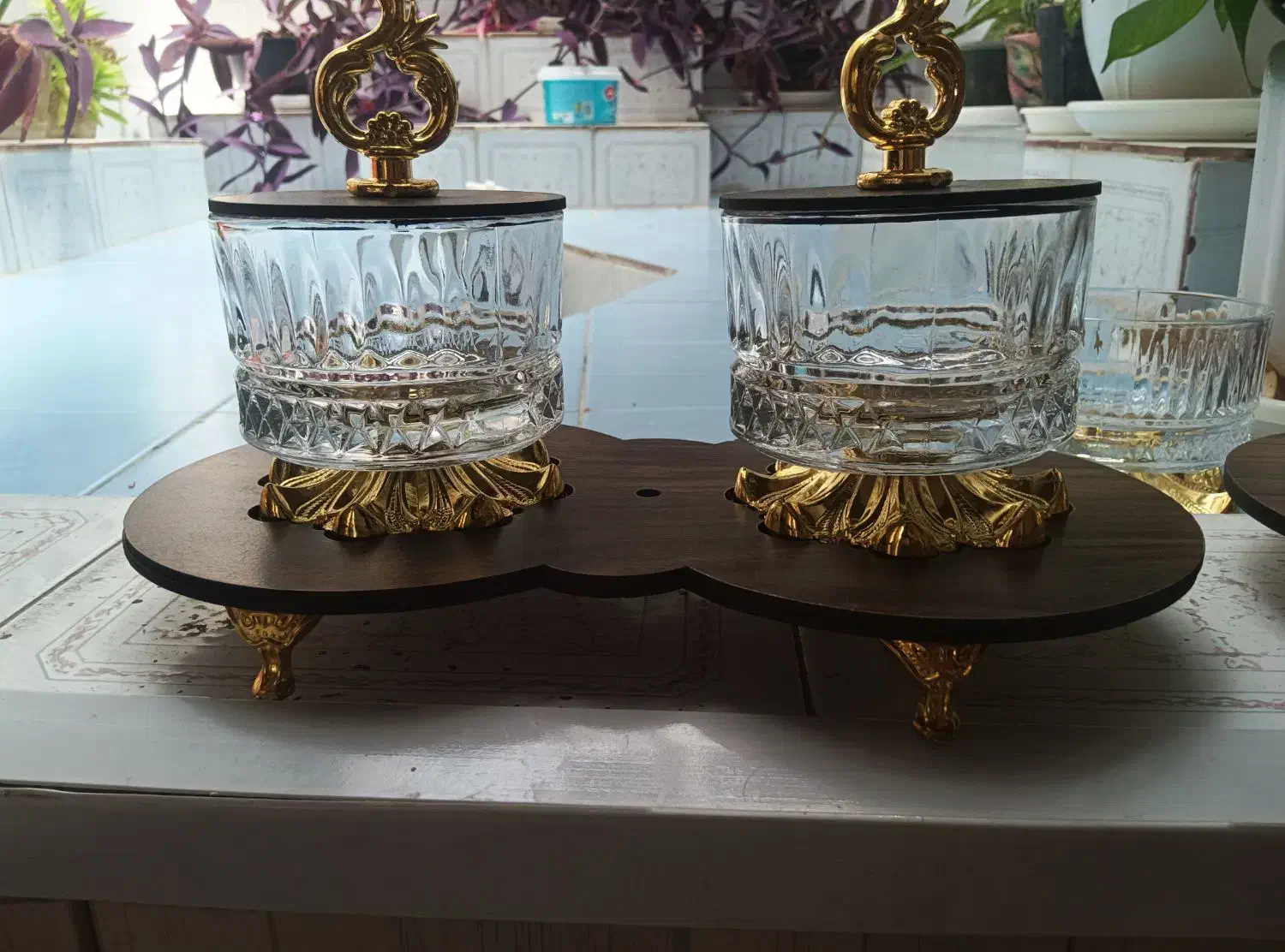 قندان جا نباتی شکلات خوری|ظروف سرو و پذیرایی|شیراز, شاهچراغ|دیوار