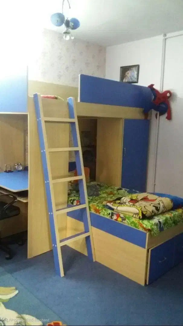 سرویس خواب ۲ طبقه|تخت و سرویس خواب|همدان, |دیوار