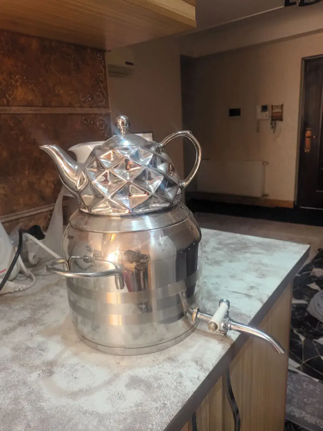 کتری قوری 4.5.لیتری|قوری، کتری، قهوهساز دستی|ری, ولی آباد|دیوار