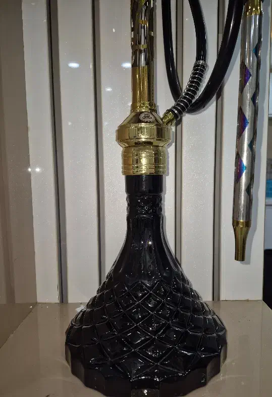 قلیان سوپاپ دارمشکی طلایی همراه با کیف|کلکسیون و سرگرمی|بندر ماهشهر, |دیوار