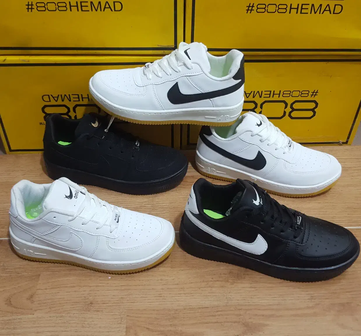 کتونی ایرفورس رویه پشت چرم کفدوخت بدون زردشدن زیره|کیف، کفش، کمربند|شیراز, سعدیه شمالی|دیوار