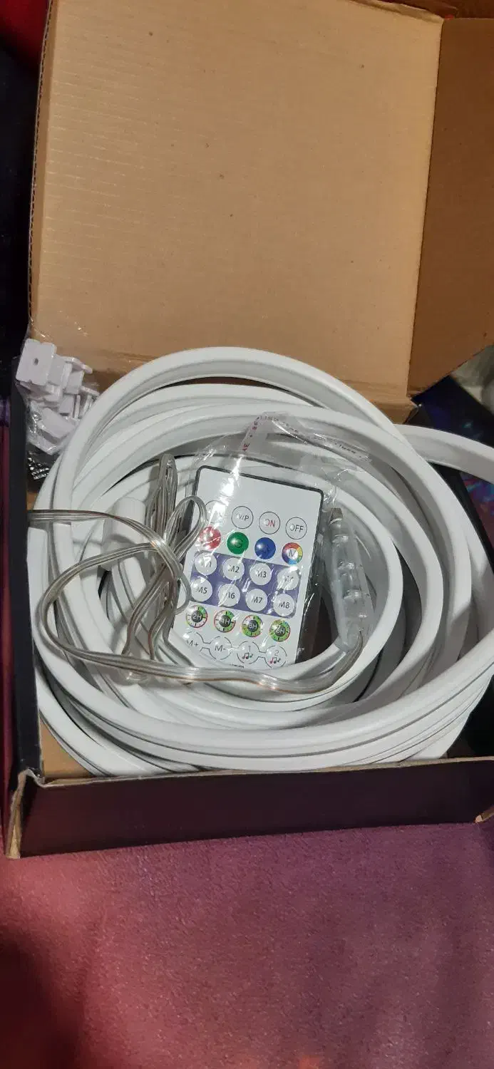 ریسه نئون فلکسی هوشمند 5 متری با ریموت و اپ موبایل|ریسه و چراغ تزئینی|پاکدشت, پاکدشت (مامازند)|دیوار