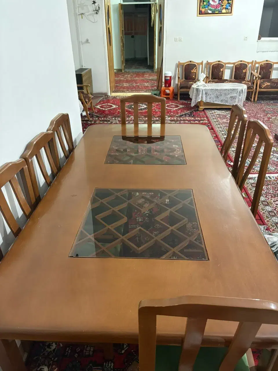 میز ناهار خوری 8 نفره|میز و صندلی غذاخوری|شیراز, رکن‌آباد|دیوار