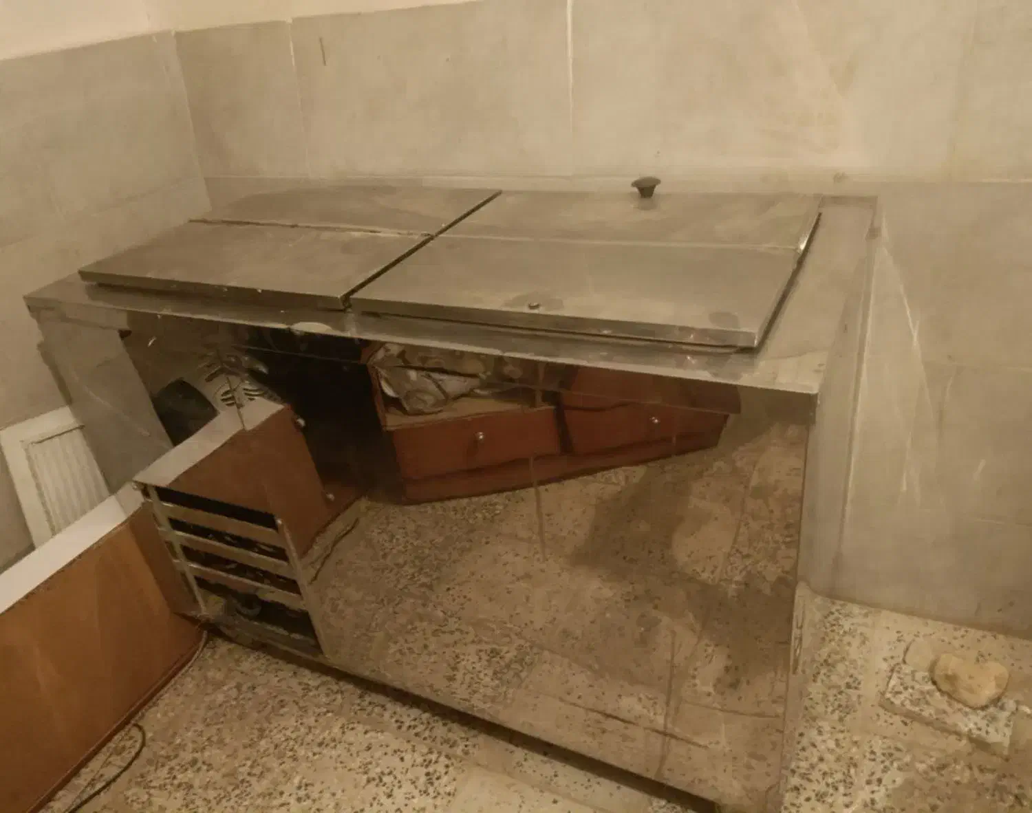 یخچال ویترینی مغازه وچهاردرب تمام استیل جای بستنی|فروشگاه و مغازه|الیگودرز, |دیوار