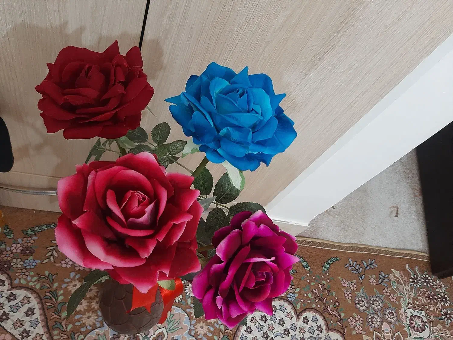 سبدگل مصنوعی بزرگ|گل مصنوعی|برازجان, |دیوار