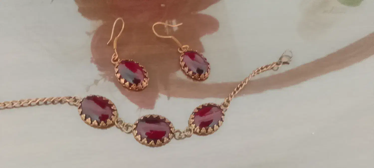 گوشواره و دستبند مس|بدلیجات|خرمآباد, |دیوار