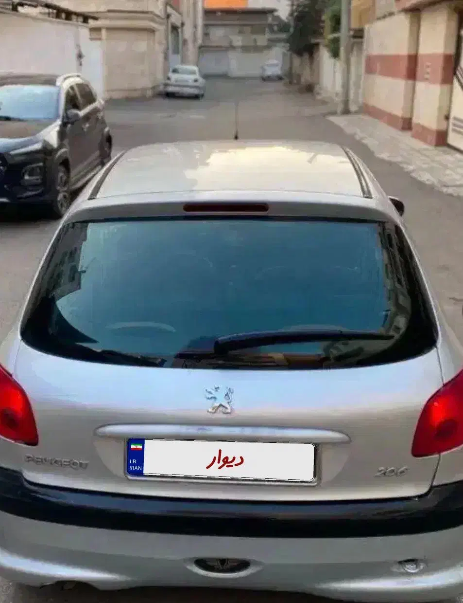 206 فرانسه 84 دو ایربگ ABS مانیتور دار بدون خط وخش|خودرو سواری و وانت|قائم‌شهر, |دیوار