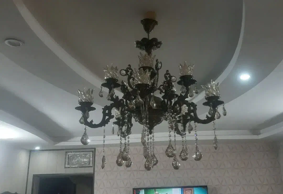 لوستر پنج شاخه دوبله|لوستر و چراغ آویز|مشهد, شهید مطهری|دیوار