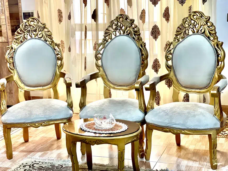 مبل سلطنتی  ۹ نفره+۳عدد جلو مبلی|مبلمان خانگی و میز عسلی|میاندوآب, |دیوار