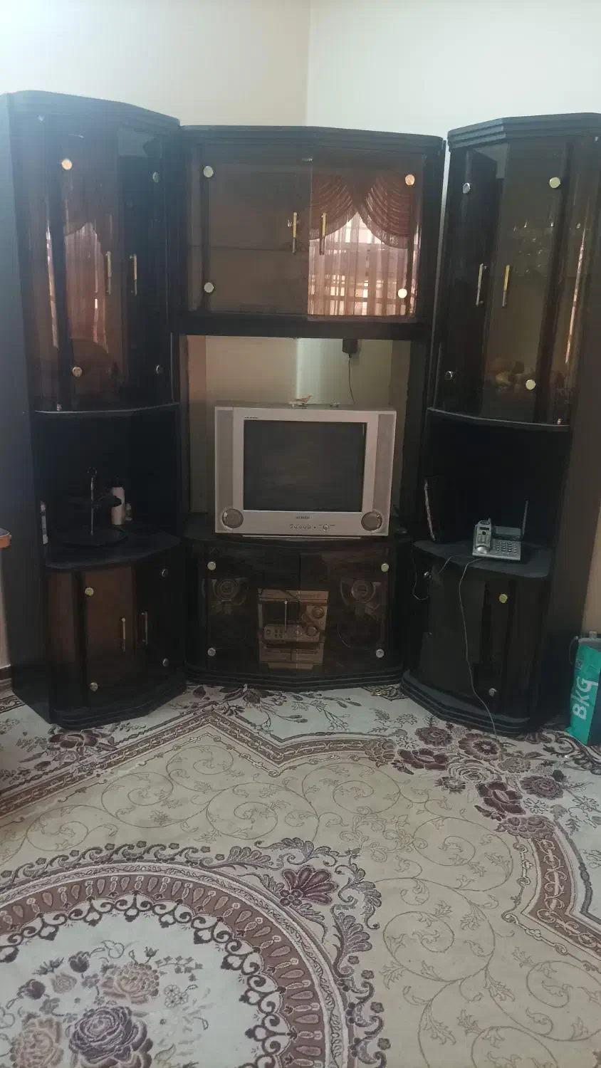 بوفه تزئینی سه‌تکه/ شیک و سالم/مناسب دکور پذیرایی|بوفه، ویترین، کنسول|بهبهان, |دیوار