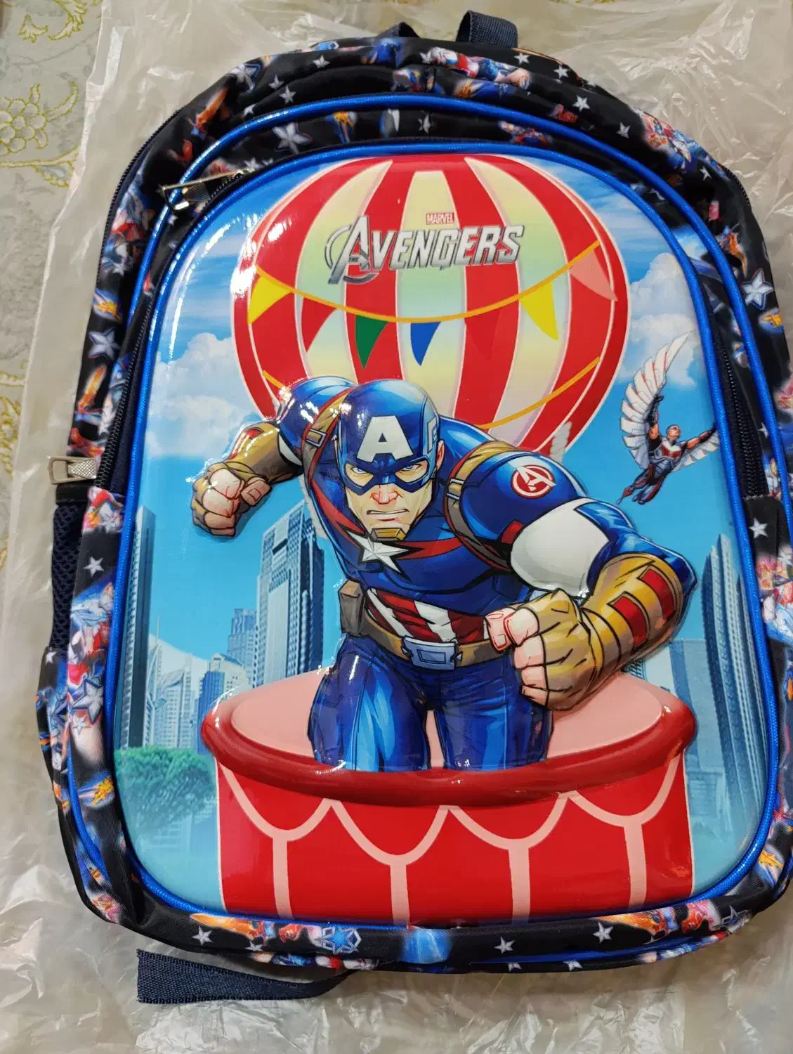 کیف مدرسه پسرانه برجسته طرح قهرمانان|کیف، کفش، کمربند|قرچک, شهرک طلائیه|دیوار