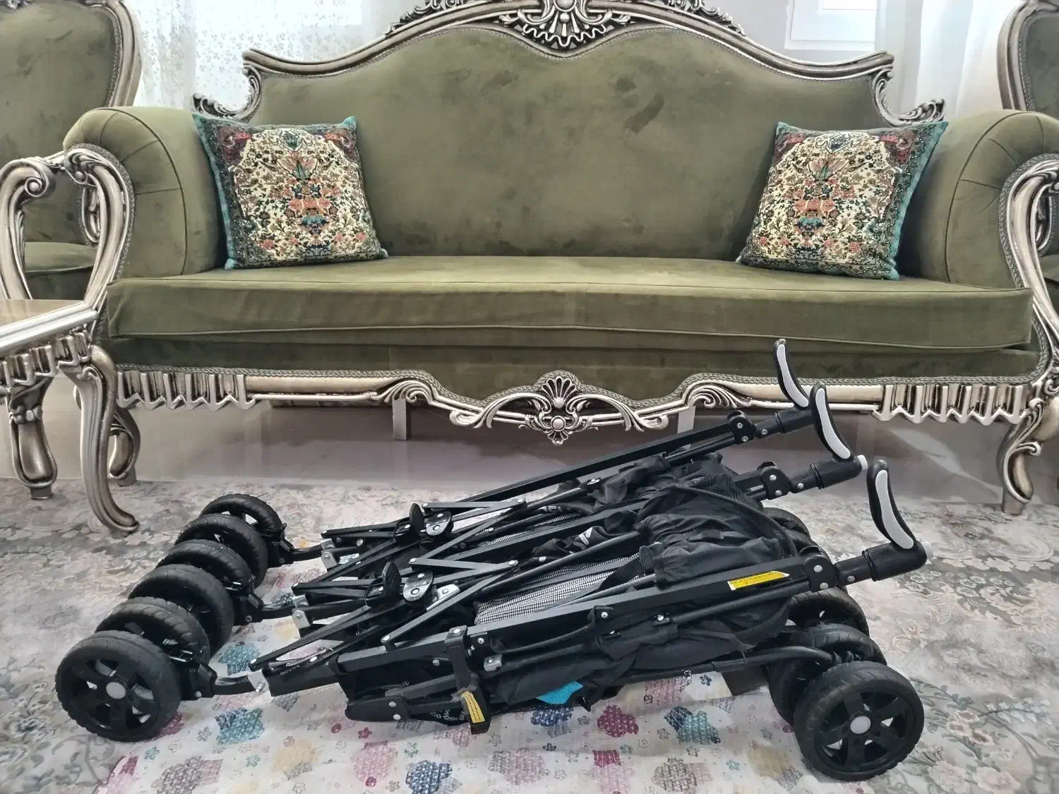 کالسکه دوقلو عصایی (دلیجان)|کالسکه و لوازم جانبی|دماوند, گیلاوند|دیوار