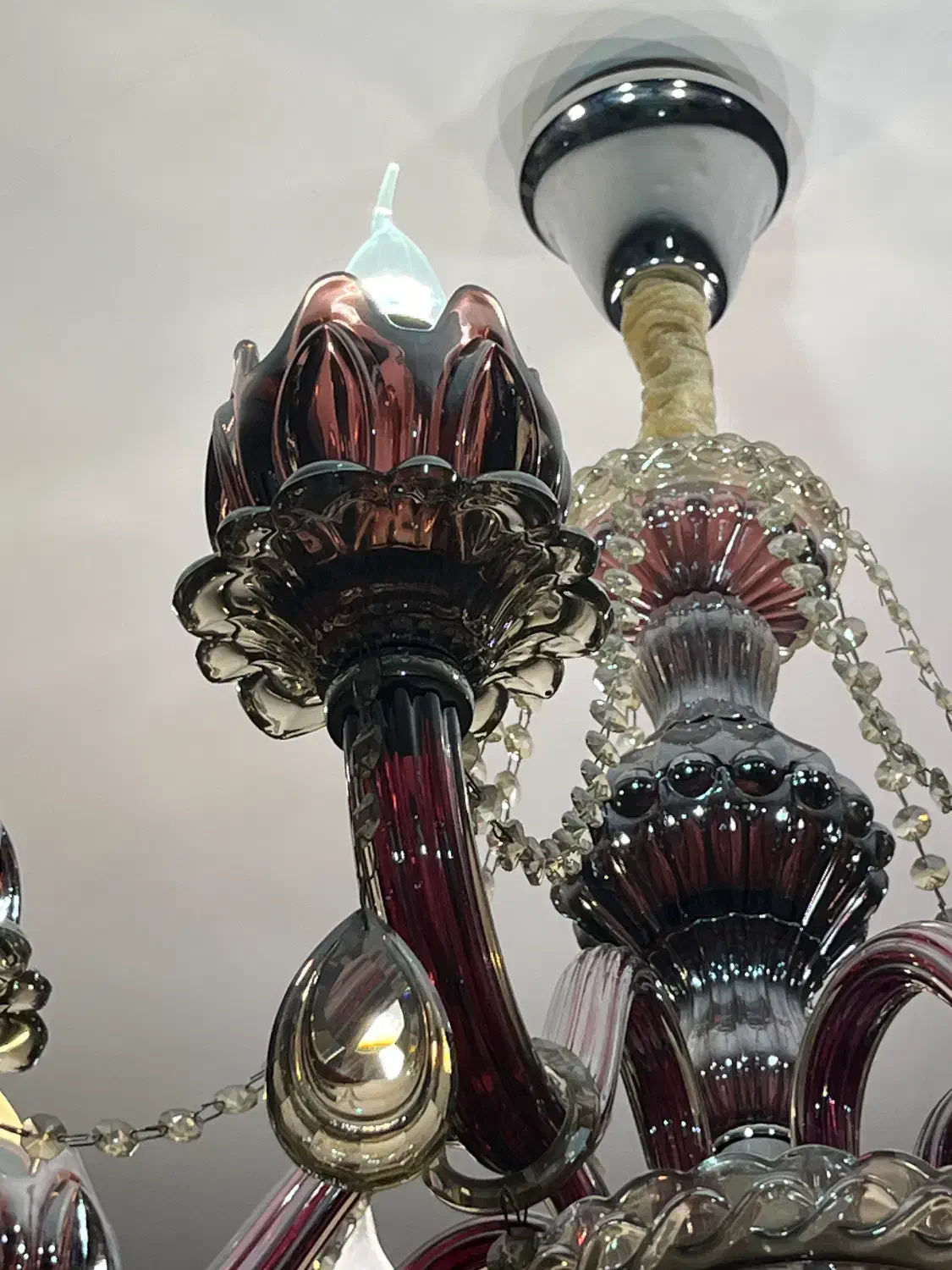 لوستر لاله کریستال|لوستر و چراغ آویز|تهران, اسفندیاری|دیوار