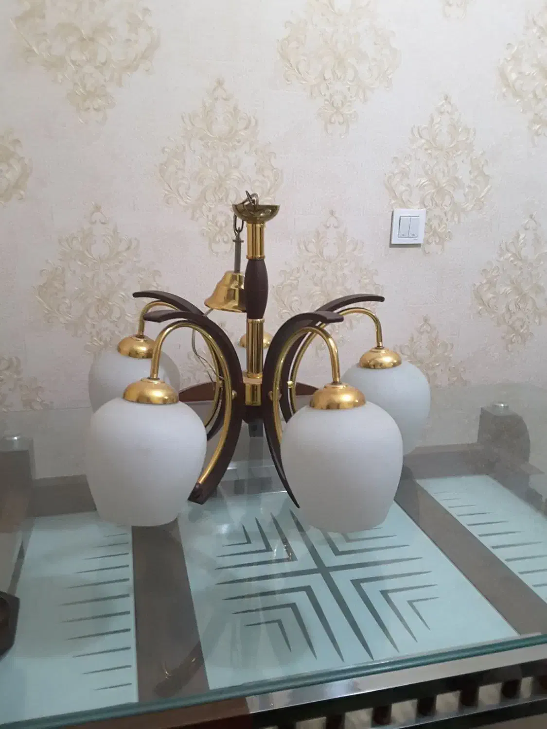 لوستر پنج شاخه نو|لوستر و چراغ آویز|تهران, شادآباد|دیوار