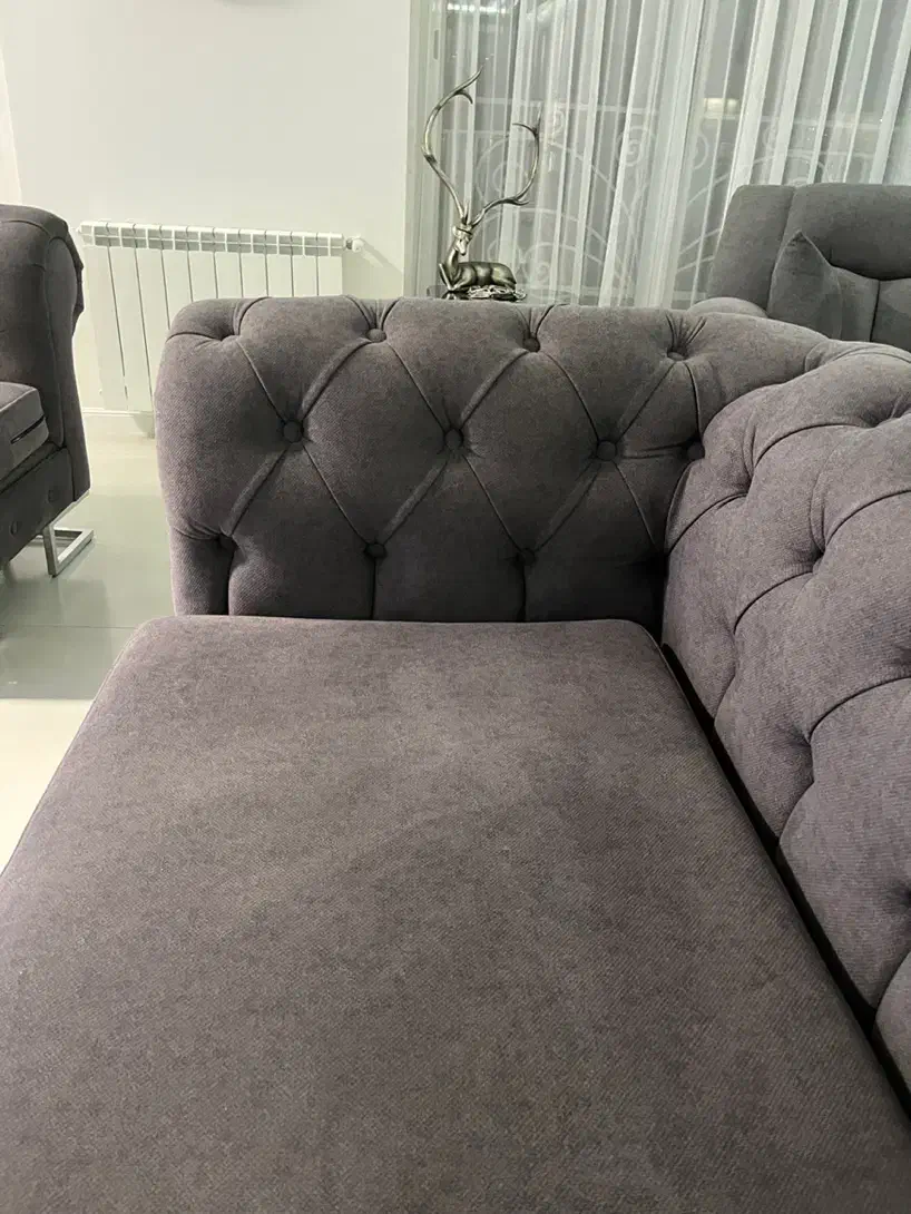 مبل 6 نفره با پاف|مبلمان خانگی و میز عسلی|تهران, قیطریه|دیوار