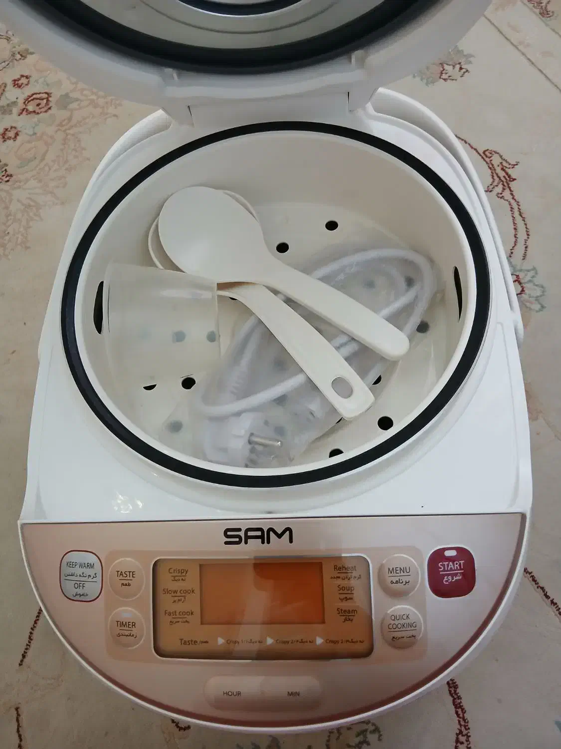 پلوپز آرام پز بخارپز برند سام|اجاق گاز و لوازم برقی پخت‌وپز|پردیس, فاز ۴|دیوار