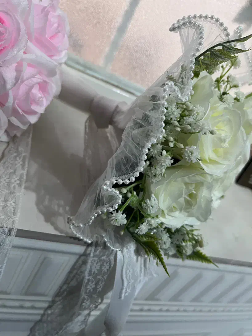 گل عروس|گل مصنوعی|شوش, |دیوار