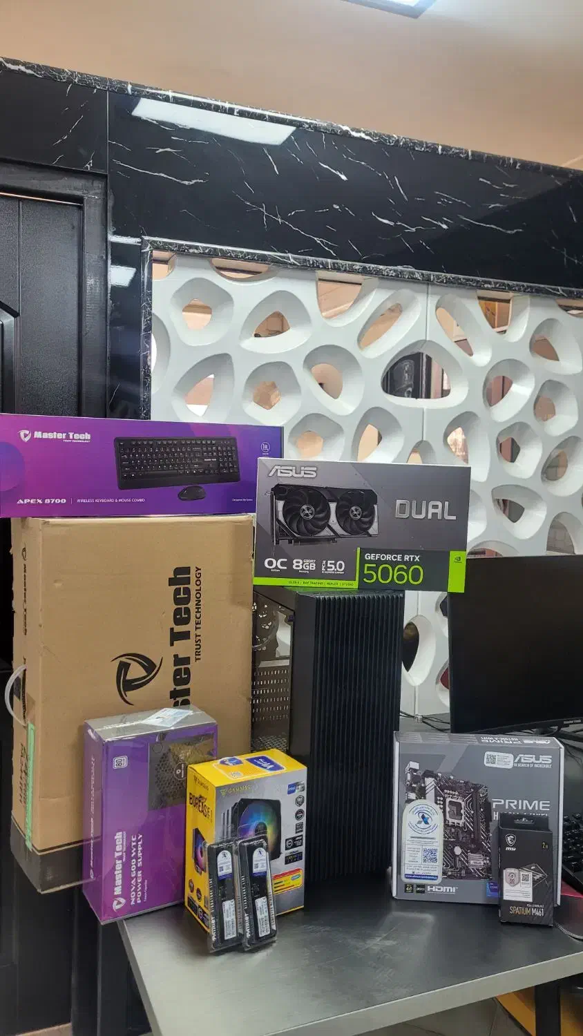 سیستم گیمینگ نو با RTX 5060 و i5 14400F اقساط|رایانه رومیزی|شیراز, معالی‌آباد|دیوار