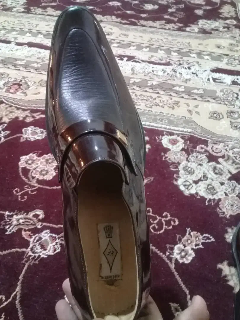 کفش چرمی ورنی کیوت خارجی سایز ۴۳|کیف، کفش، کمربند|خان ببین, |دیوار