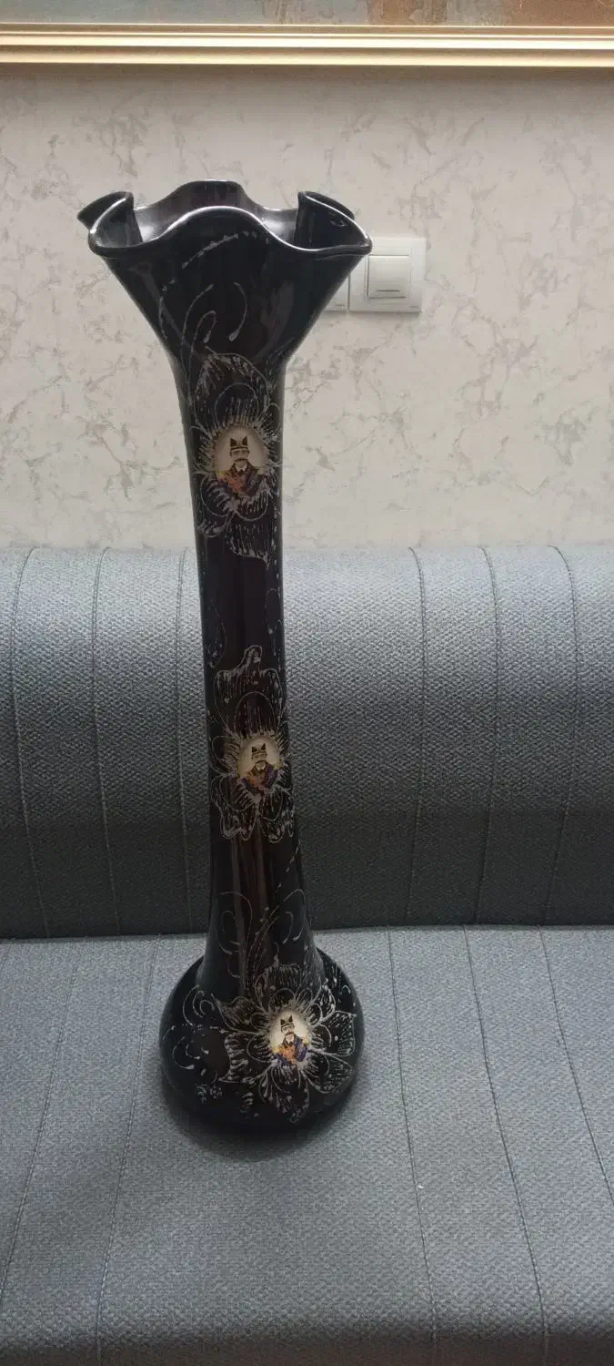 گلدان کنارسالنی ناصرالدین شاه|صنایع دستی و سایر لوازم تزئینی|قزوین, |دیوار