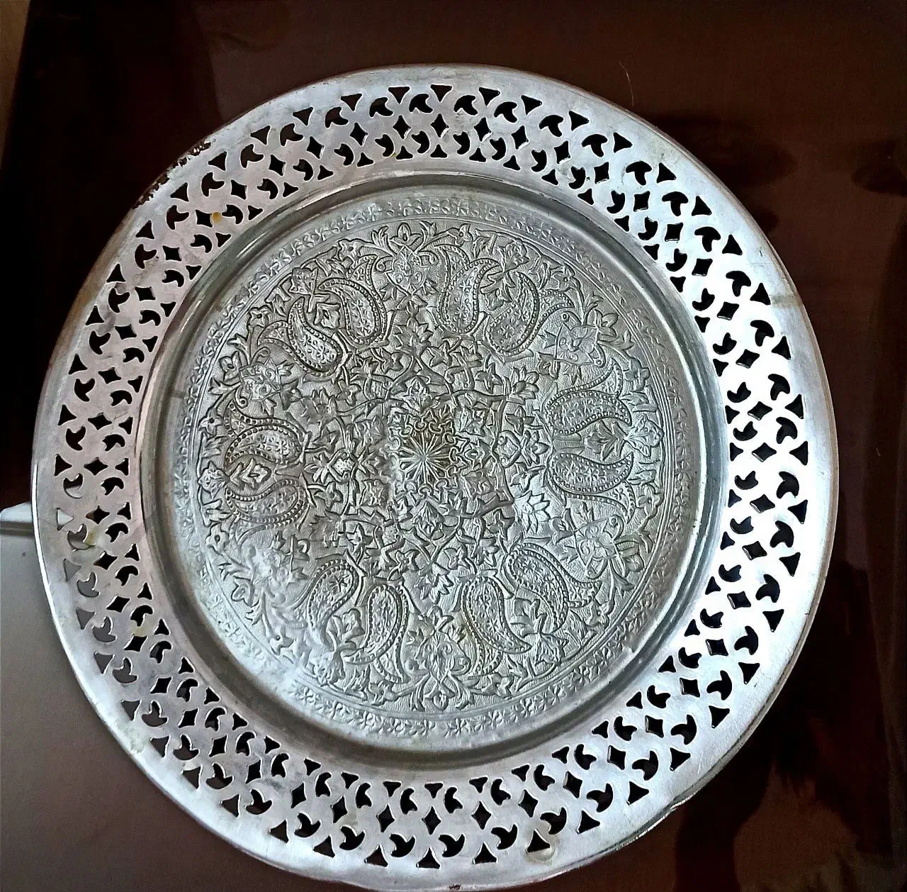 دیس قدیمی مسی|کلکسیون اشیاء عتیقه|مرند, |دیوار