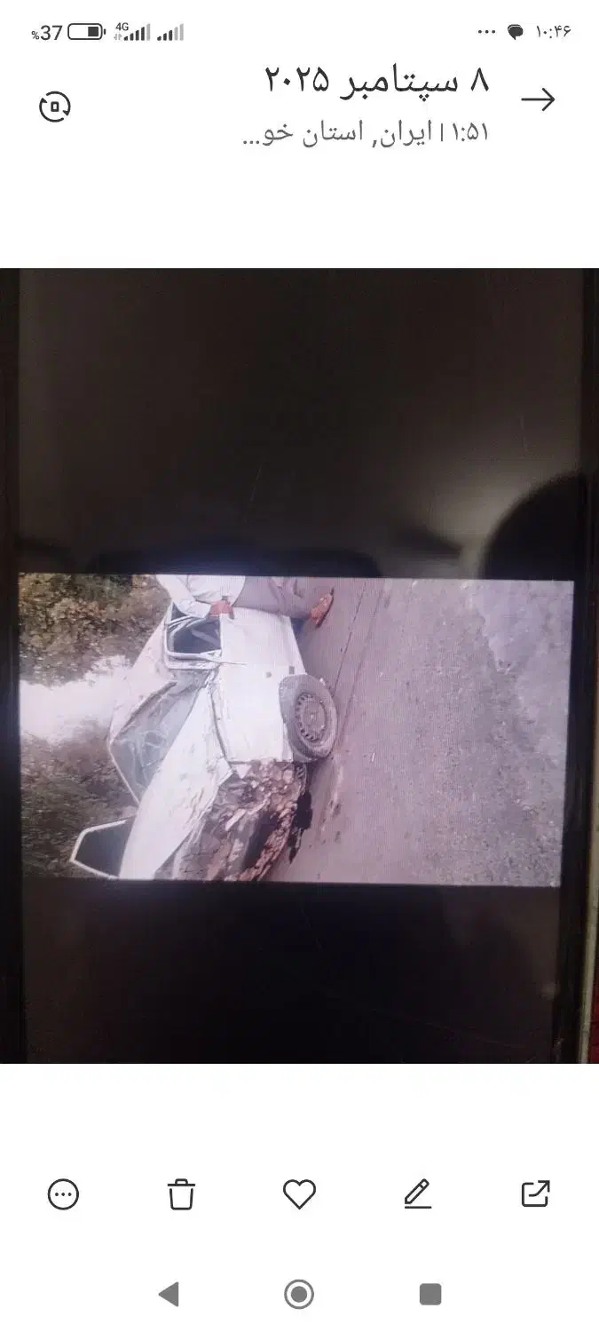 ماشینپراید 131مدل90تصادفی|خودرو سواری و وانت|باغ ملک, |دیوار